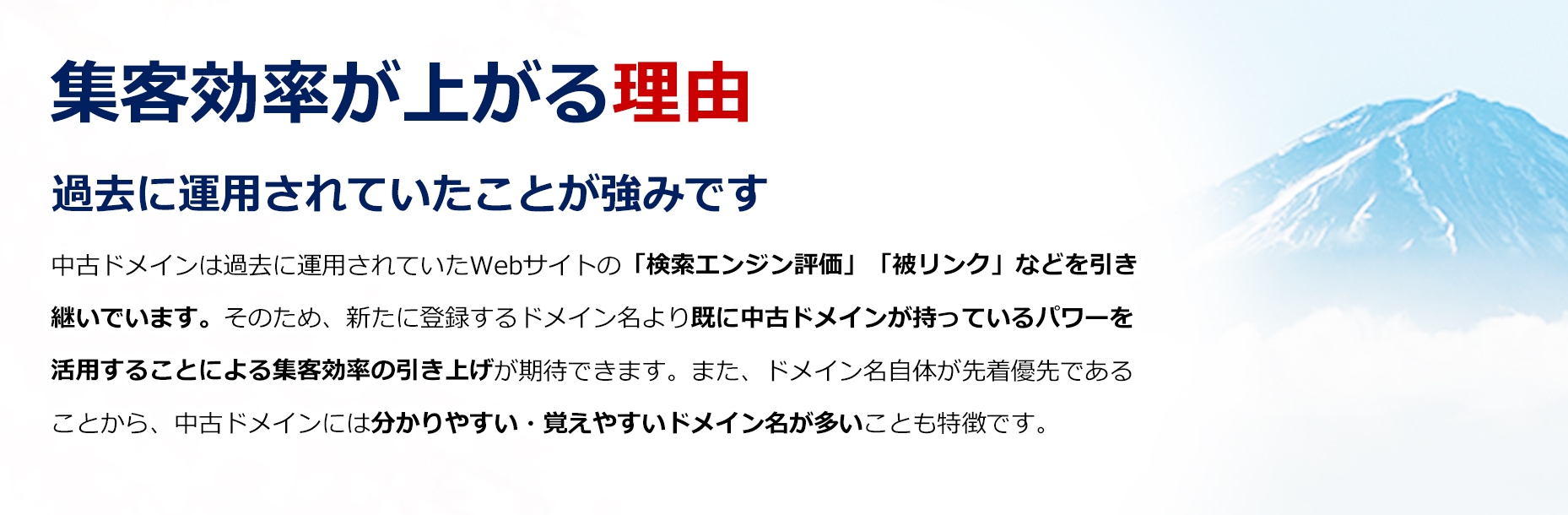 中古ドメインで集客効率アップ！/SEO対策に/アフィリエイトサイトに/新規サービス・商品サイトに