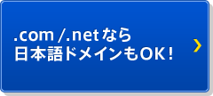 .netなら日本語ドメインもOK!
