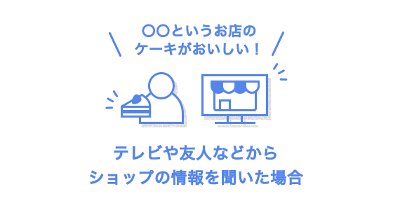 テレビや友人などからショップの情報を聞いた場合