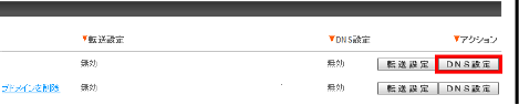 DNS設定