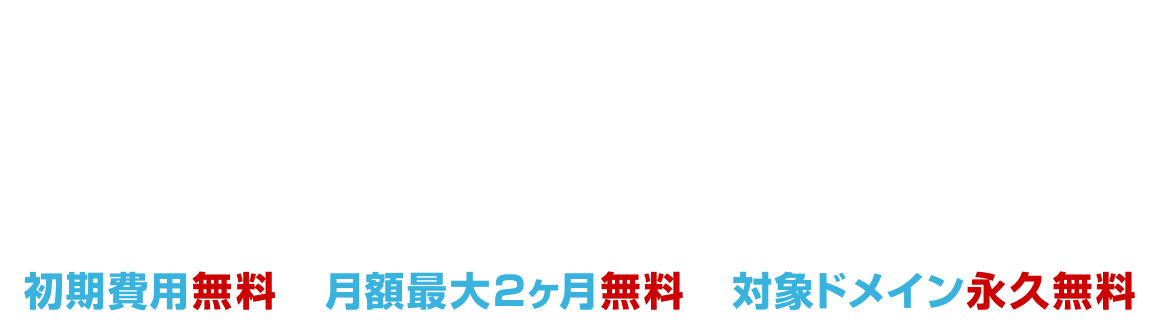 Webサイト・ブログ・アフィリエイトなどに最適 お名前.comレンタルサーバー ドメイン×サーバー同時登録でさらにお得〜 初期費用、月額費用最大2ヶ月、独自ドメイン永久無料